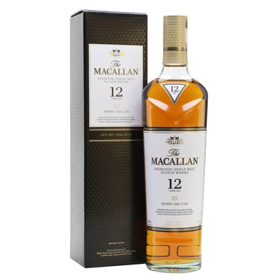 MACALLAN 12 Year Old Sherry Oak Cask Speyside Single Malt Scotch Whisky 70cl 40%