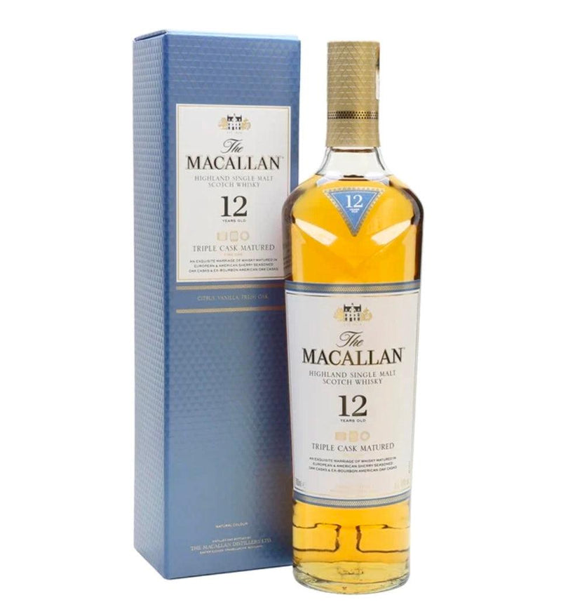 MACALLAN 12 Year Old Triple Cask Speyside Single Malt Scotch Whisky 70cl 43%