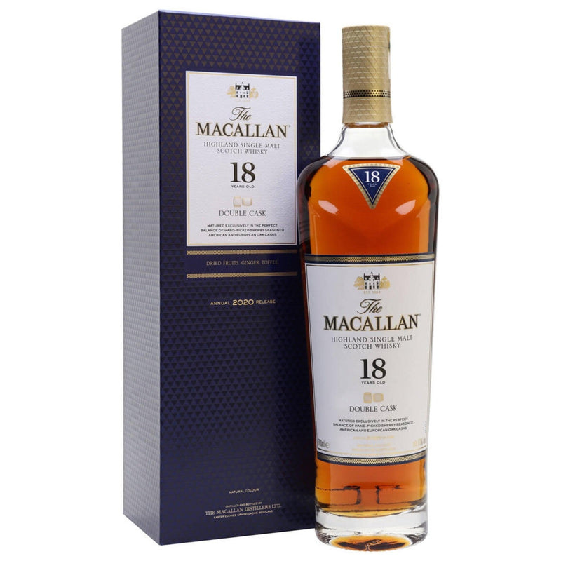 MACALLAN 18 Year Old Double Cask Speyside Single Malt Scotch Whisky 70cl 43%