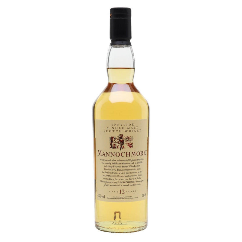 MANNOCHMORE 12 Year Old Flora & Fauna Speyside Single Malt Scotch Whisky 70cl 43%