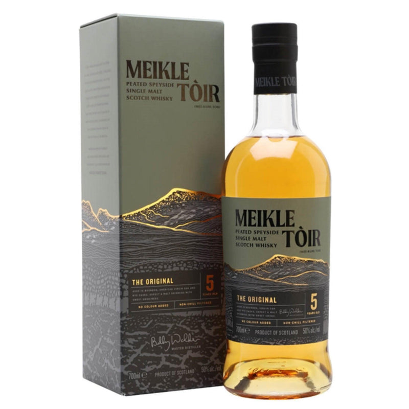 MEIKLE TOIR 5 Year Old The Original Peated Speyside Single Malty Scotch Whisky 70cl 50%
