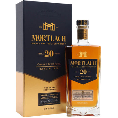 MORTLACH 20 Year Old Cowie's Blue Seal Speyside Single Malt Scotch Whisky 70cl 43.4%