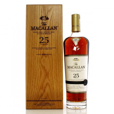 MACALLAN 25 Year Old Sherry Oak Cask Speyside Single Malt Scotch Whisky 70cl 43% (2022 Release)