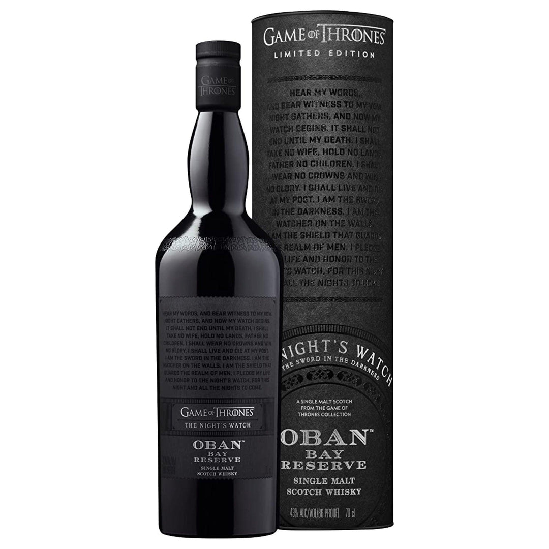 OBAN Bay Reserve Game of Thrones 'The Night's Watch' Highland Single Malt Scotch Whisky 70cl 43%