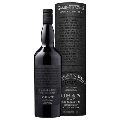 OBAN Bay Reserve Game of Thrones 'The Night's Watch' Highland Single Malt Scotch Whisky 70cl 43%