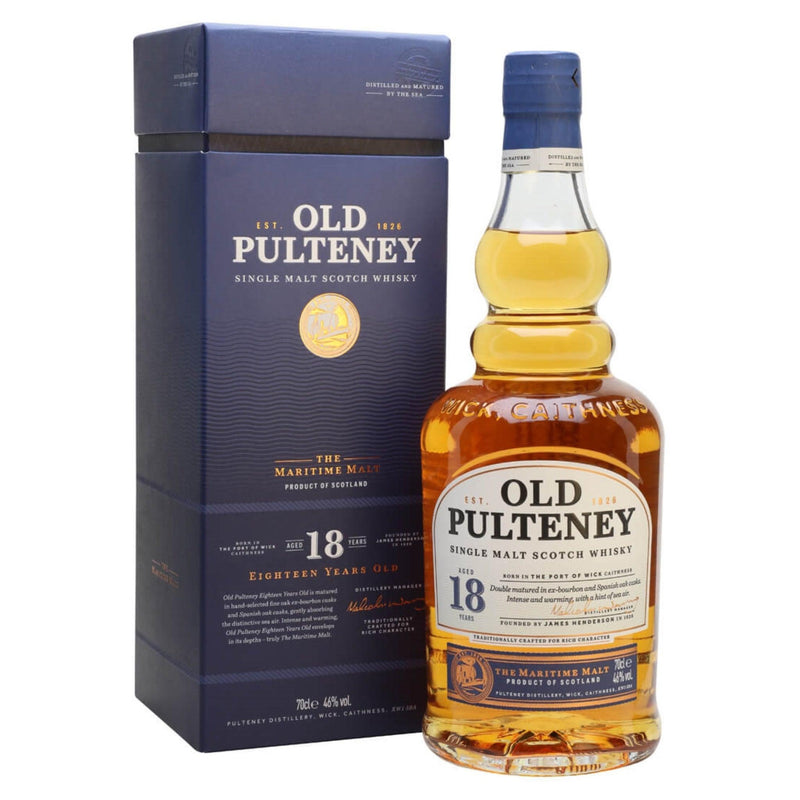 OLD PULTENEY 18 Year Old Highland Single Malt Scotch Whisky 70cl 46%