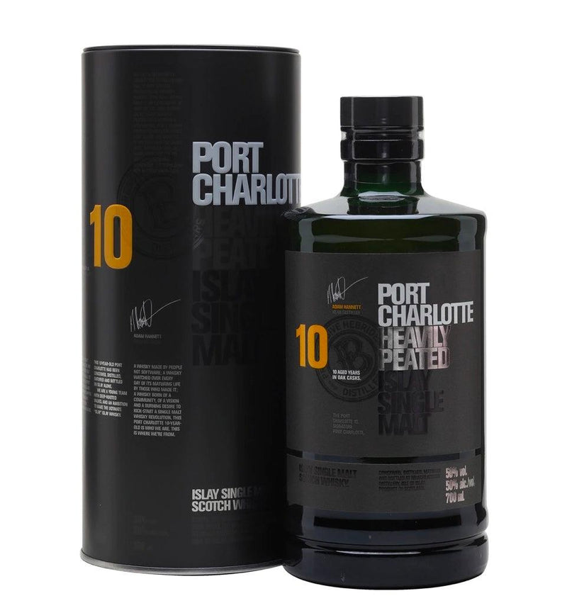 PORT CHARLOTTE 10 Year Old Scottish Barley Islay Single Malt Scotch Whisky 70cl 50%