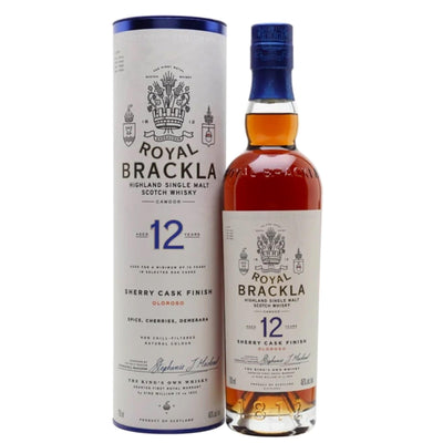 ROYAL BRACKLA 12 Year Old Highland Single Malt Scotch Whisky 70cl 46%