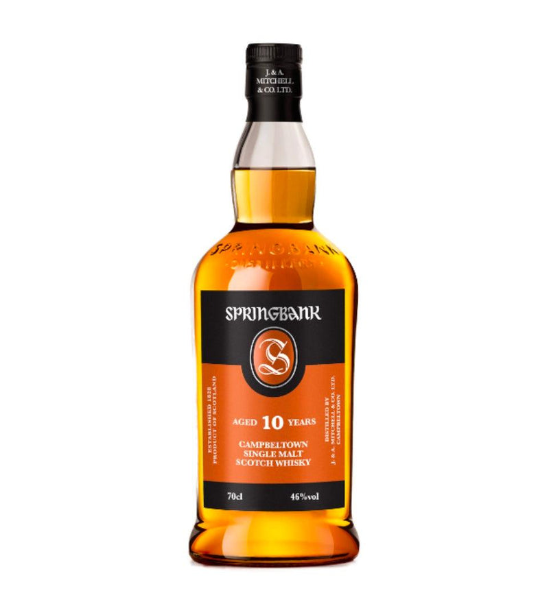 SPRINGBANK 10 Year Old Campbeltown Single Malt Scotch Whisky 70cl 46%
