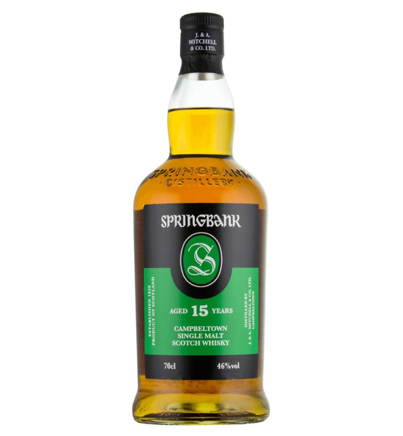 SPRINGBANK 15 Year Old Campbeltown Single Malt Scotch Whisky 70cl 46% - highlandwhiskyshop