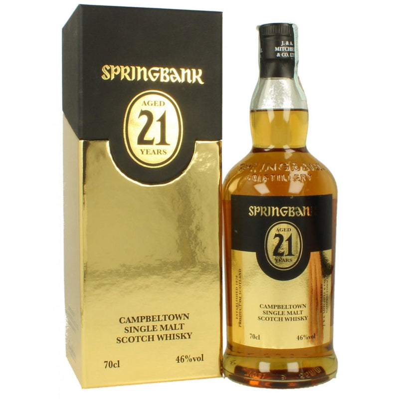 SPRINGBANK 21 Year Old Campbeltown Single Malt Scotch Whisky 70cl 46%