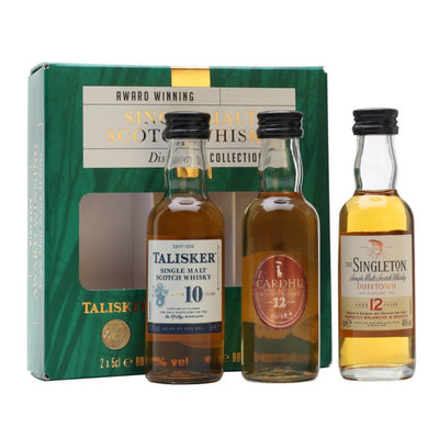 Single Malt Scotch Whisky Discovery Collection 3 x 5cl MINIATURE GIFT PACK