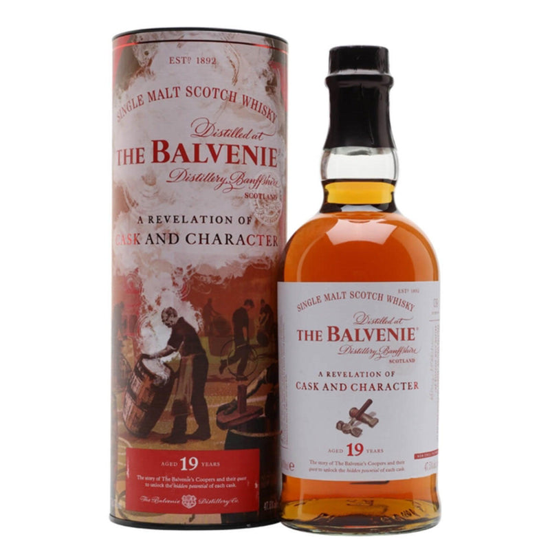 THE BALVENIE 19 Year Old Cask and Character Speyside Single Malt Scotch Whisky 70cl 47.5%