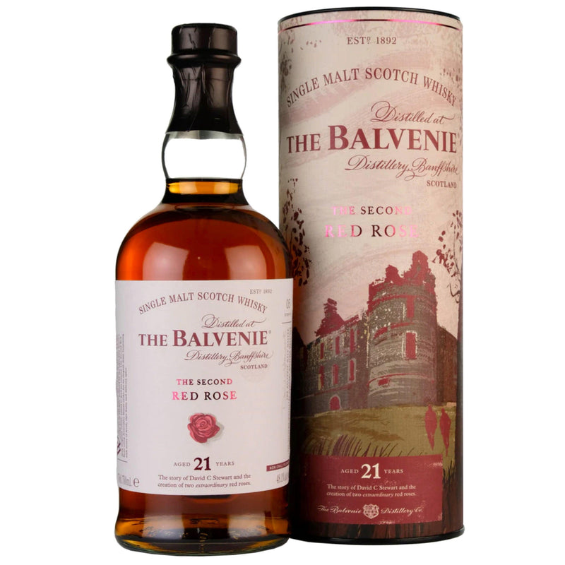 THE BALVENIE Stories The Second Red Rose 21 Year Old Speyside Single Malt Scotch Whisky 70cl 48.1%