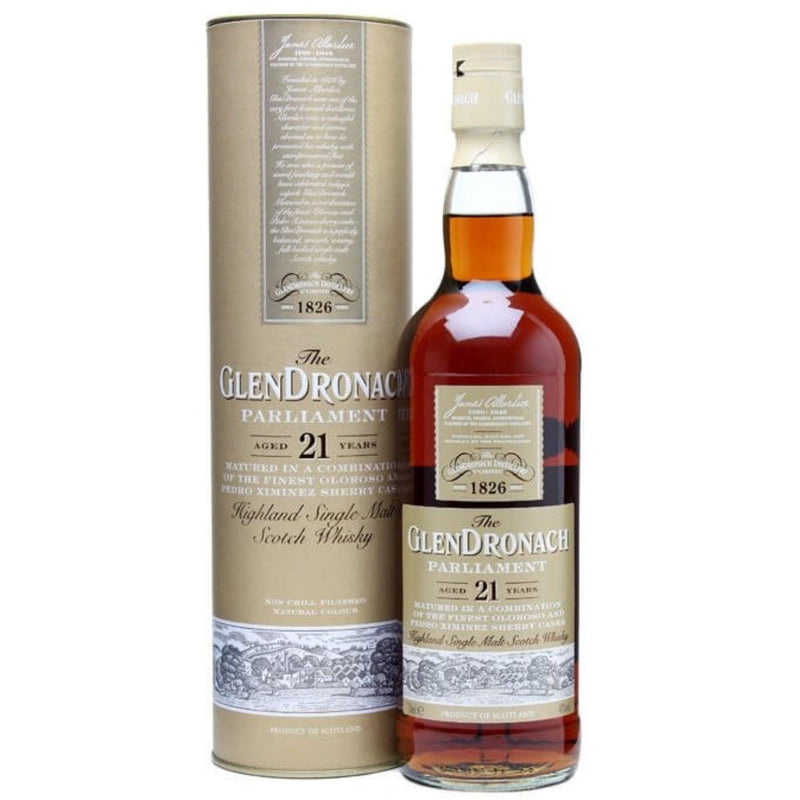 THE GLENDRONACH Parliament 21 Year Old Highland Single Malt Scotch Whisky 70cl 48%