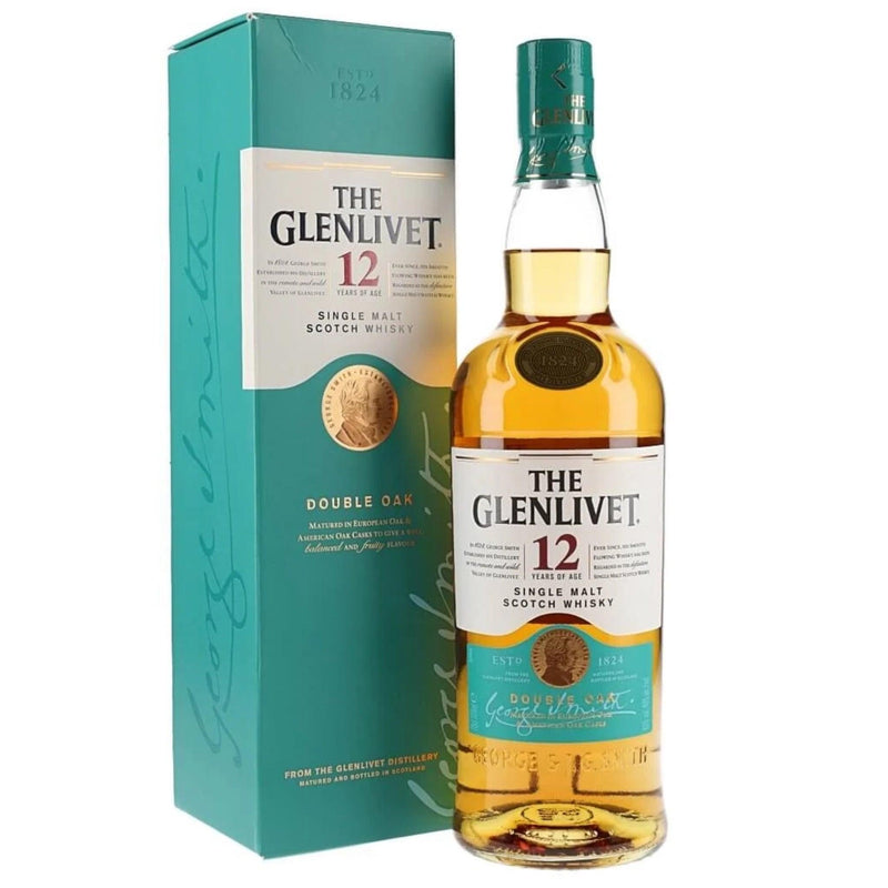 THE GLENLIVET 12 Year Old Speyside Single Malt Scotch Whisky 70cl 40%