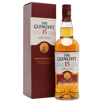THE GLENLIVET 15 Year Old French Oak Reserve Speyside Single Malt Scotch Whisky 70cl 40%