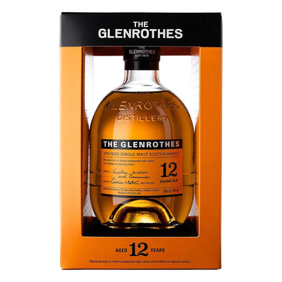 THE GLENROTHES 12 Year Old Speyside Single Malt Scotch Whisky 70cl 40%