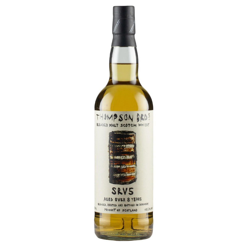 THOMPSON BROS SRV5 Aged Over 8 Years Blended Malt Scotch Whisky 70cl 48.5%