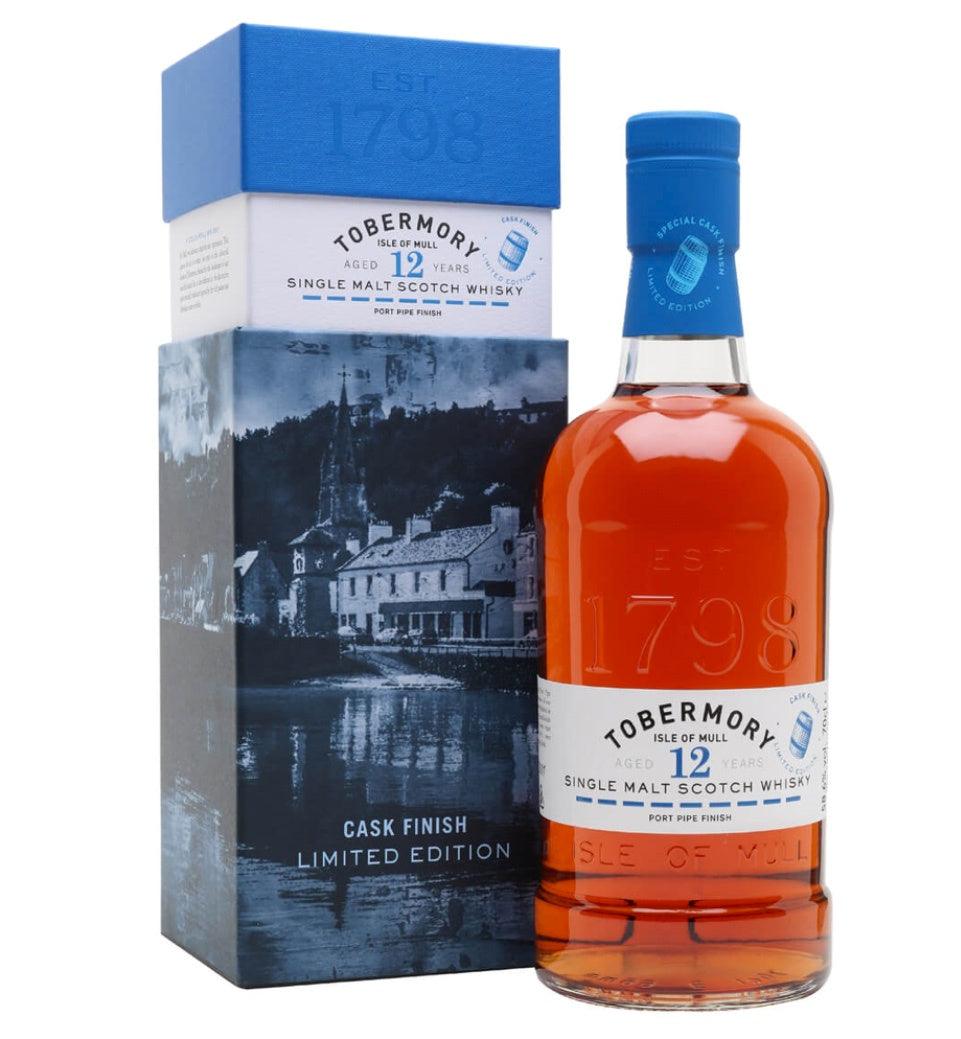 TOBERMORY 12 Year Old Port Pipe Finish Single Malt Scotch Whisky 70cl 58.6% - highlandwhiskyshop