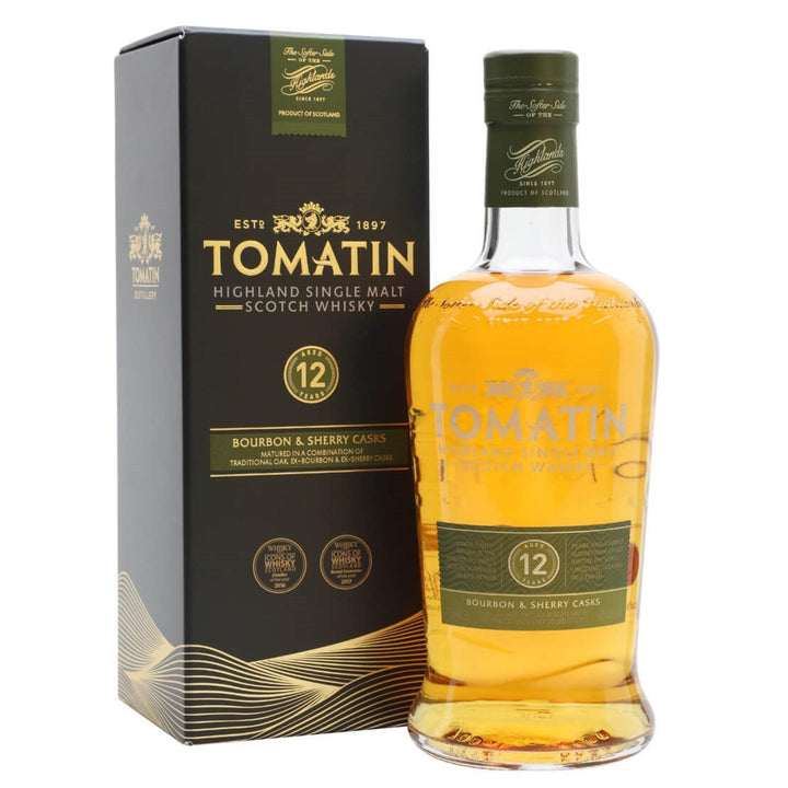 TOMATIN 12 Year Old Highland Single Malt Scotch Whisky 70cl 43%