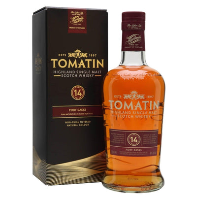 TOMATIN 14 Year Old Port Casks Highland Single Malt Scotch Whisky 70cl 46%