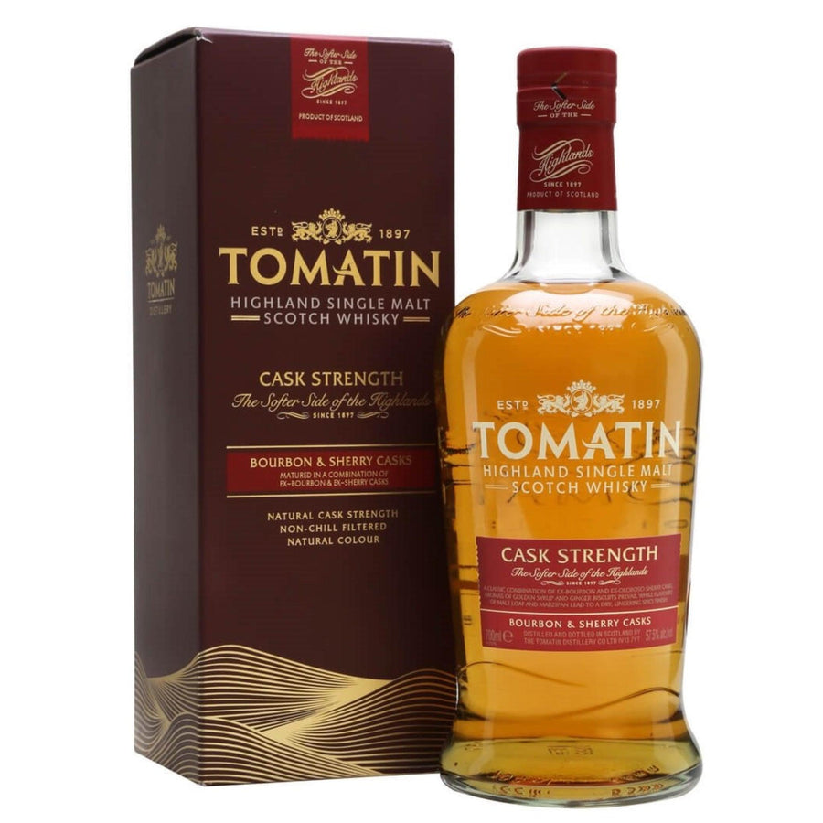 TOMATIN Cask Strength Highland Single Malt Scotch Whisky 70cl 57.5%