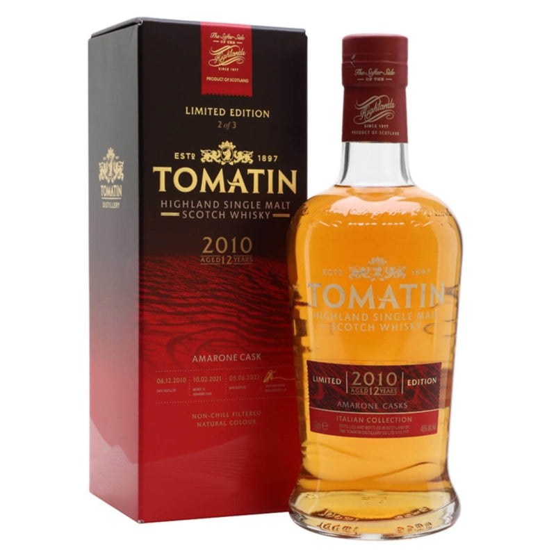 TOMATIN Italian Collection Amarone Cask Edition 12 Year Old Highland Single Malt Scotch Whisky 70cl 46%