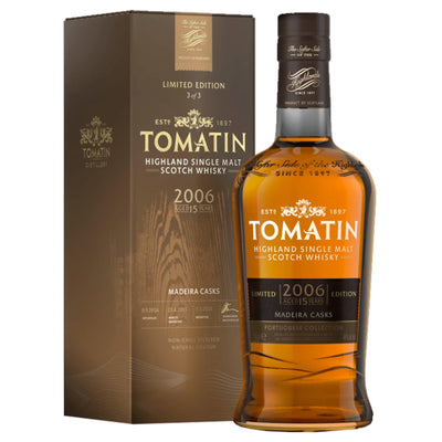 TOMATIN The Portuguese Collection Madeira Casks 15 Year Old Highland Single Malt Scotch Whisky 70cl 46%