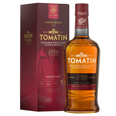 TOMATIN The Portuguese Collection Moscatel Casks 15 Year Old Highland Single Malt Scotch Whisky 70cl 46%