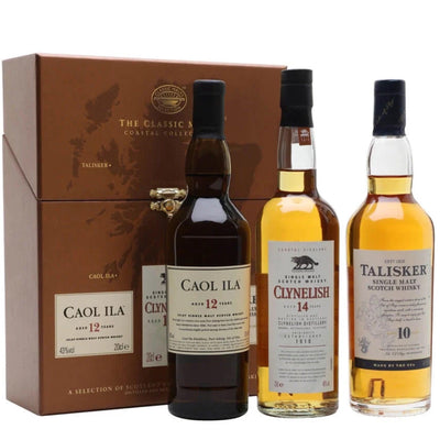 The Classic Malts of Scotland Coastal Collection Triple Pack 3x20cl GIFT PACK