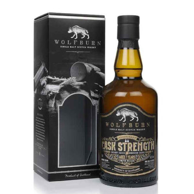 WOLFBURN 7 Year Old Cask Strength Limited Release Highland Single Malt Scotch Whisky 70cl 58.2%