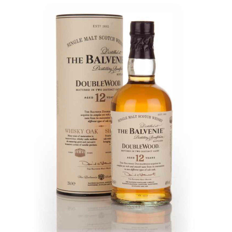 BALVENIE Double Wood 12 Year Old Speyside Single Malt Scotch Whisky 20cl 40% (SD)