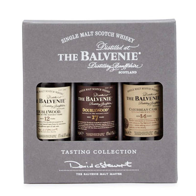 BALVENIE Speyside Single Malt Scotch Whisky 3 x 5cl MINIATURE GIFT PACK