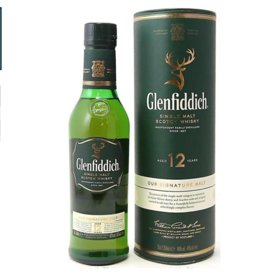GLENFIDDICH 12 Year Old Speyside Single Malt Scotch Whisky 35cl 40%