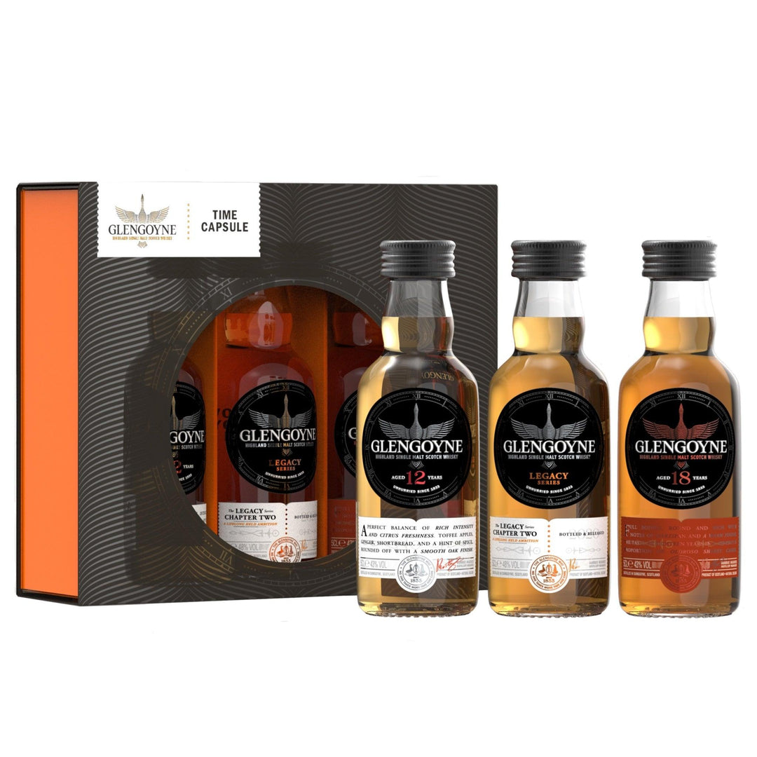 GLENGOYNE Time Capsule Highland Single Malt Scotch Whisky 3 x 5cl MINIATURE GIFT PACK