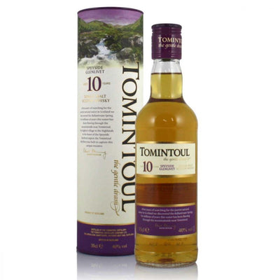 TOMINTOUL 10 Year Old Speyside Single Malt Scotch Whisky 35cl 40%